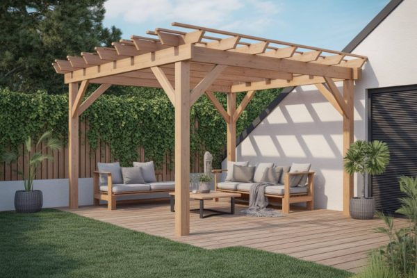 Pergola bioclimatique et vent fort : conseils, matériaux et accessoires pour une installation durable au jardin