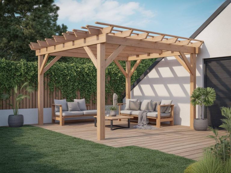 Pergola bioclimatique et vent fort : conseils, matériaux et accessoires pour une installation durable au jardin