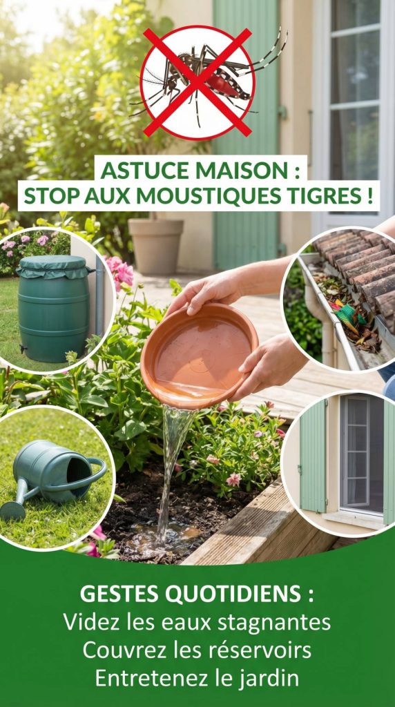 Astuce maison : les geste pour limiter la prolifération des moustiques tigre au quotidien
