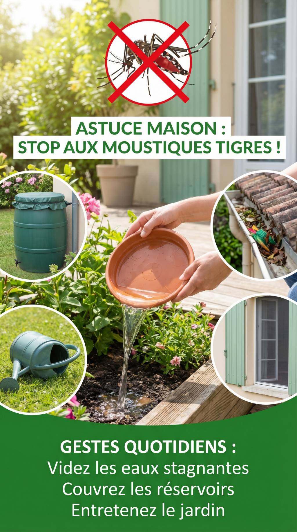Astuce maison : les geste pour limiter la prolifération des moustiques tigre au quotidien