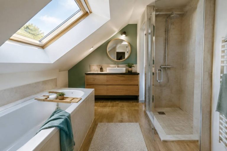 Aménagement salle de bain sous combles : idées et conseils pour optimiser l’espace